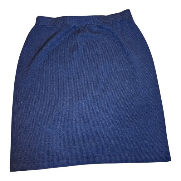 ST. JOHN Skirt, Size L, Dark Blue - Picture 5 of 7
